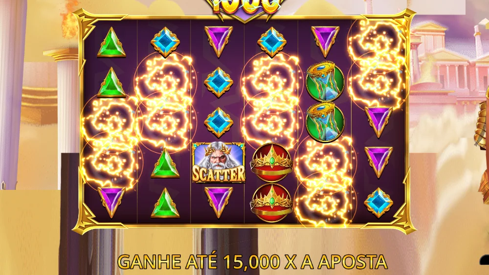 Gates of Olympus 1000 a anunciar o ganho máximo de 15.000 vezes a aposta