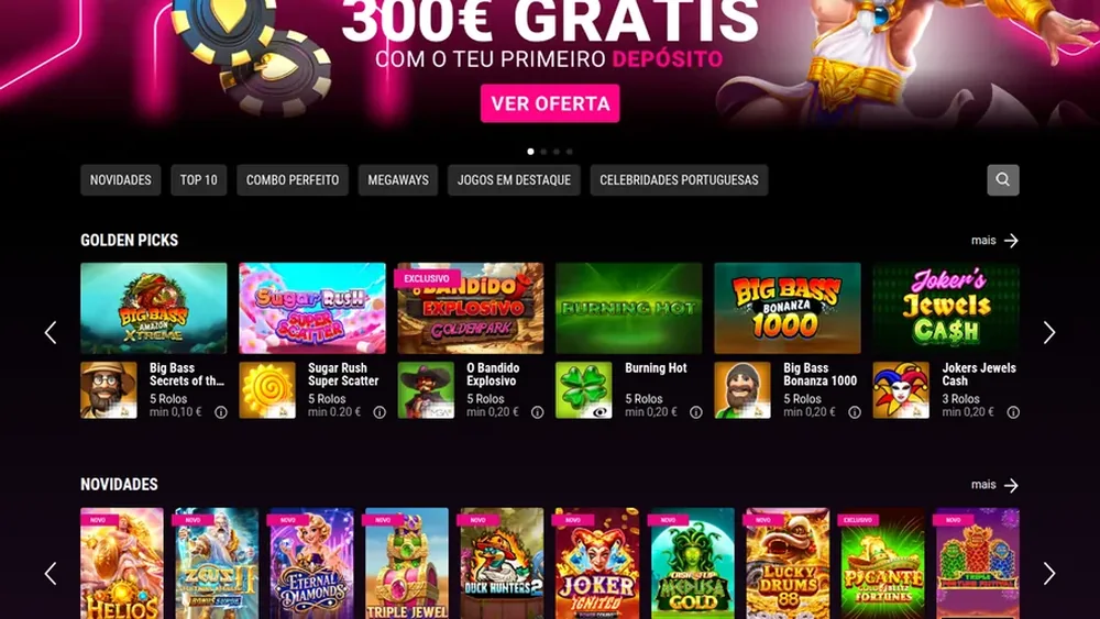 Lobby de casino da GoldenPark, em setembro de 2026