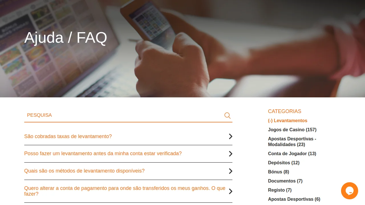 FAQ de levantamentos da Nossa Aposta: taxas, conta por verificar, métodos e mudança de conta de pagamento