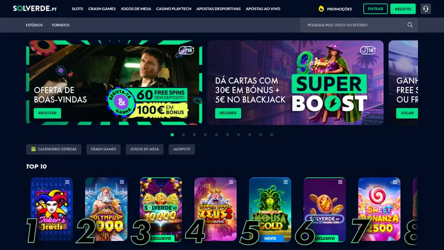 Slots por fornecedor (Peter & Sons, Hacksaw) no casino Solverde — licenciado pelo SRIJ