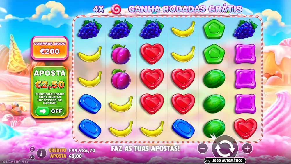 Sweet Bonanza: quatro chupa-chupas dão rodadas grátis
