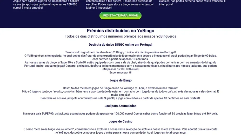 Jogos de casino da YoBingo — Roleta Francesa e slots Pragmatic, licenciado pelo SRIJ